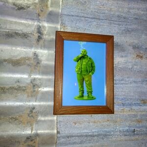 Berner Cookies Plastic Army Man Framed Art Print By Neon Nicho